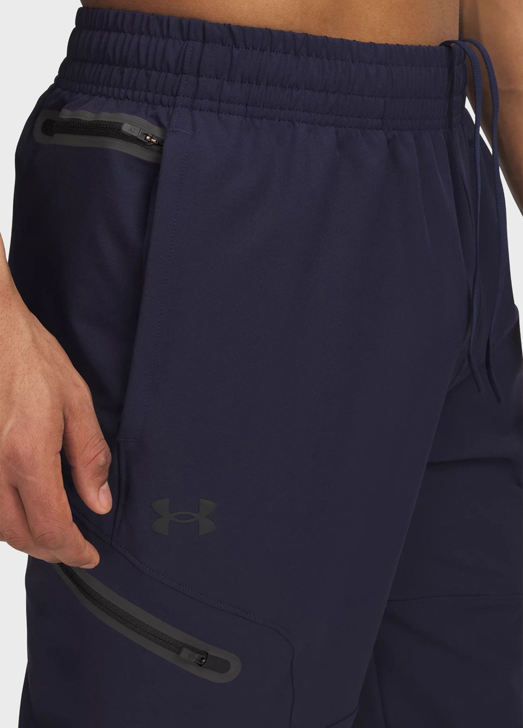 Синие кэжуал демисезонные джоггеры брюки Under Armour