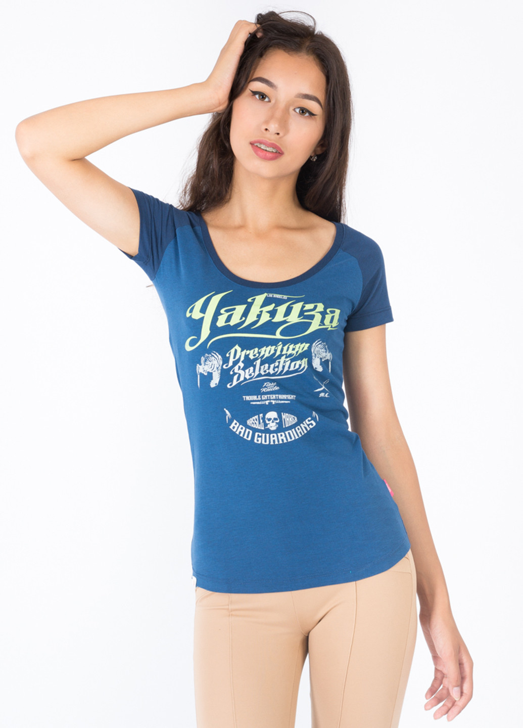 Синя літня футболка Yakuza