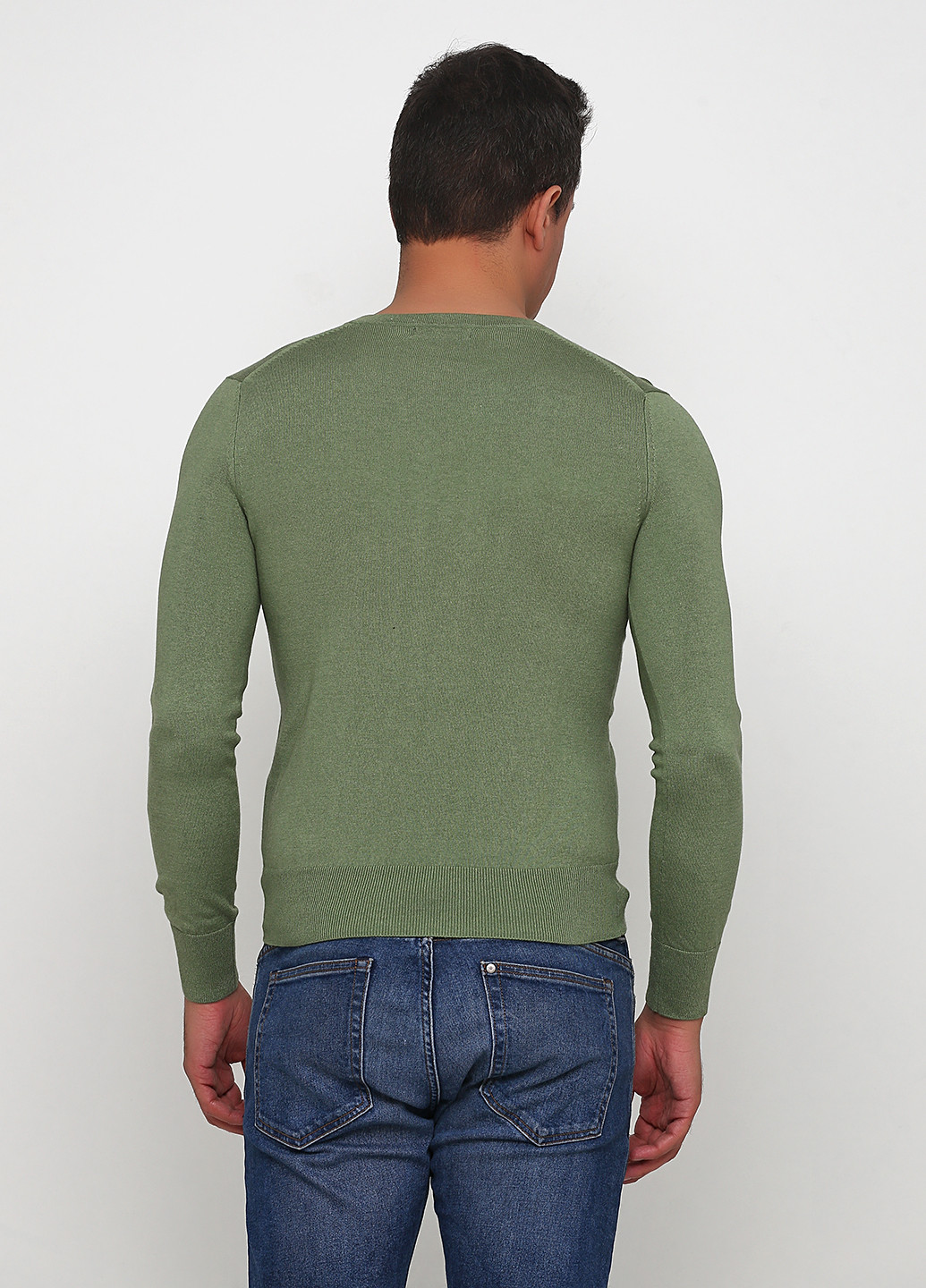 Зеленый демисезонный пуловер пуловер Banana Republic