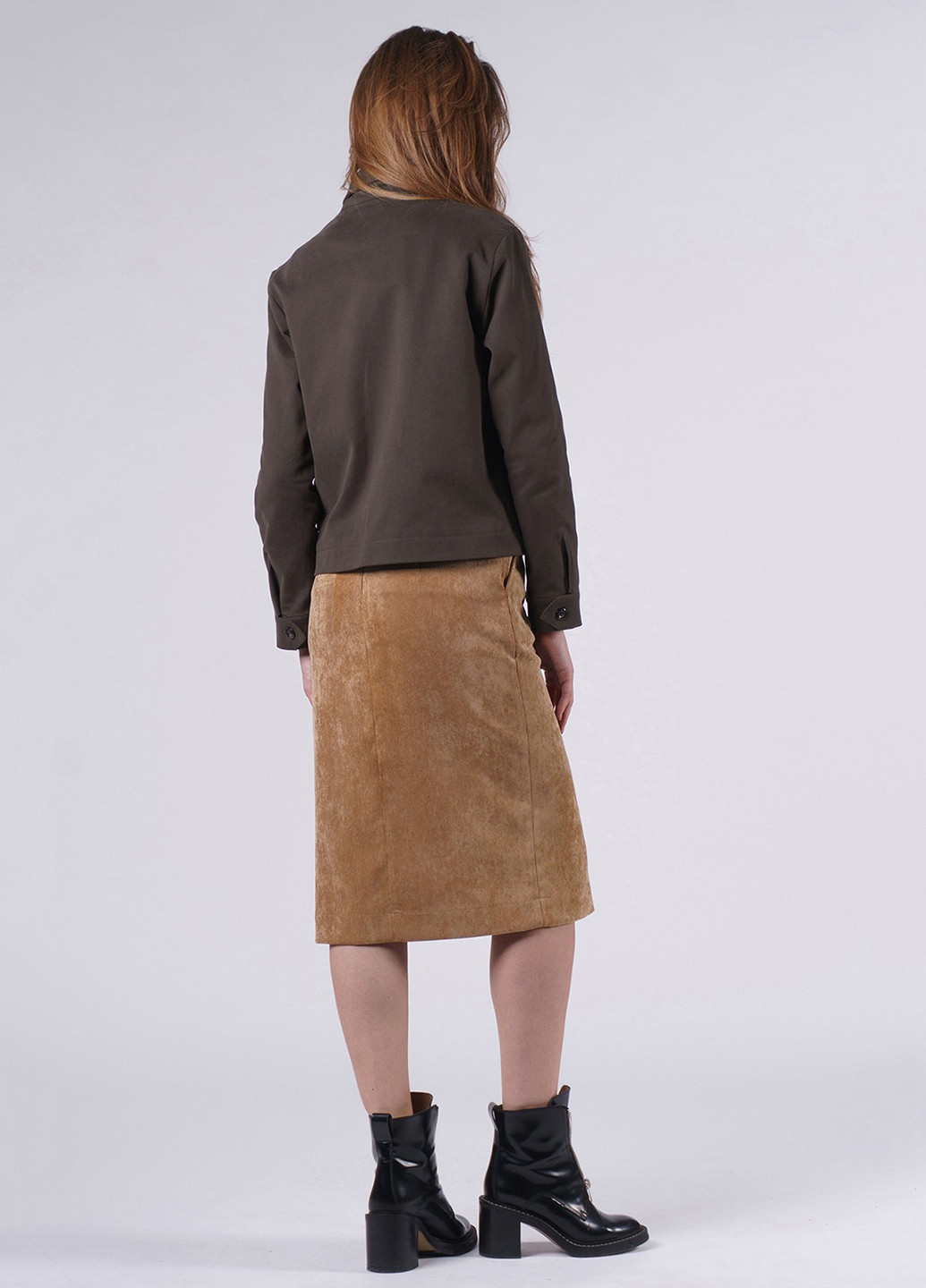 Темно-коричневая демисезонная куртка OKS by Oksana Demchenko
