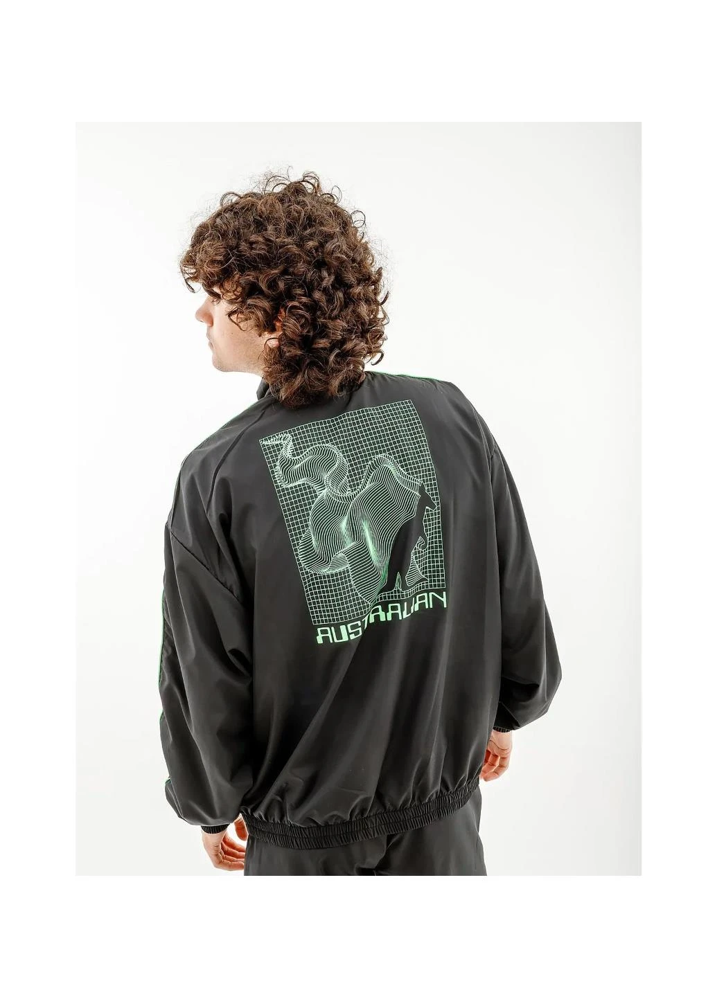 Черная демисезонная ветровка Australian Zoom Track Jacket