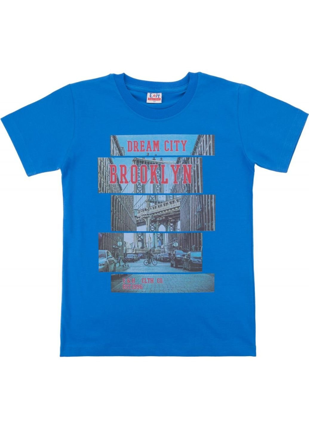 Синя демісезонна футболка дитяча "brooklyn" (8888-134b-blue) E&H