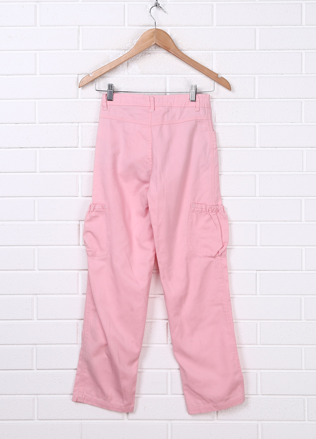 Светло-розовые кэжуал летние прямые брюки Sweet Casual