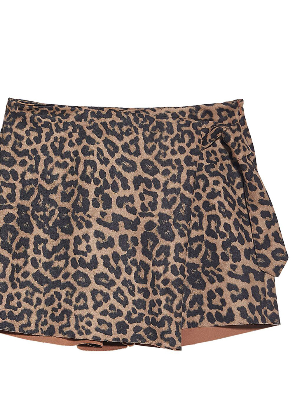 Светло-коричневая кэжуал леопардовая юбка Zara