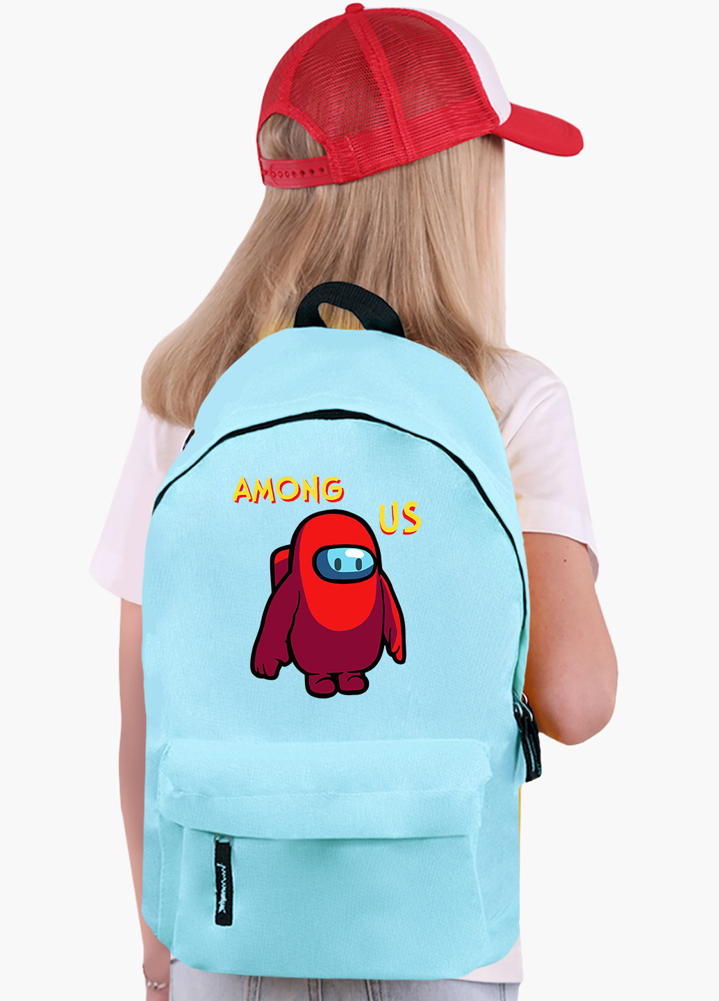 Детский рюкзак Амонг Ас Красный (Among Us Red) (9263-2411) MobiPrint (217075019)