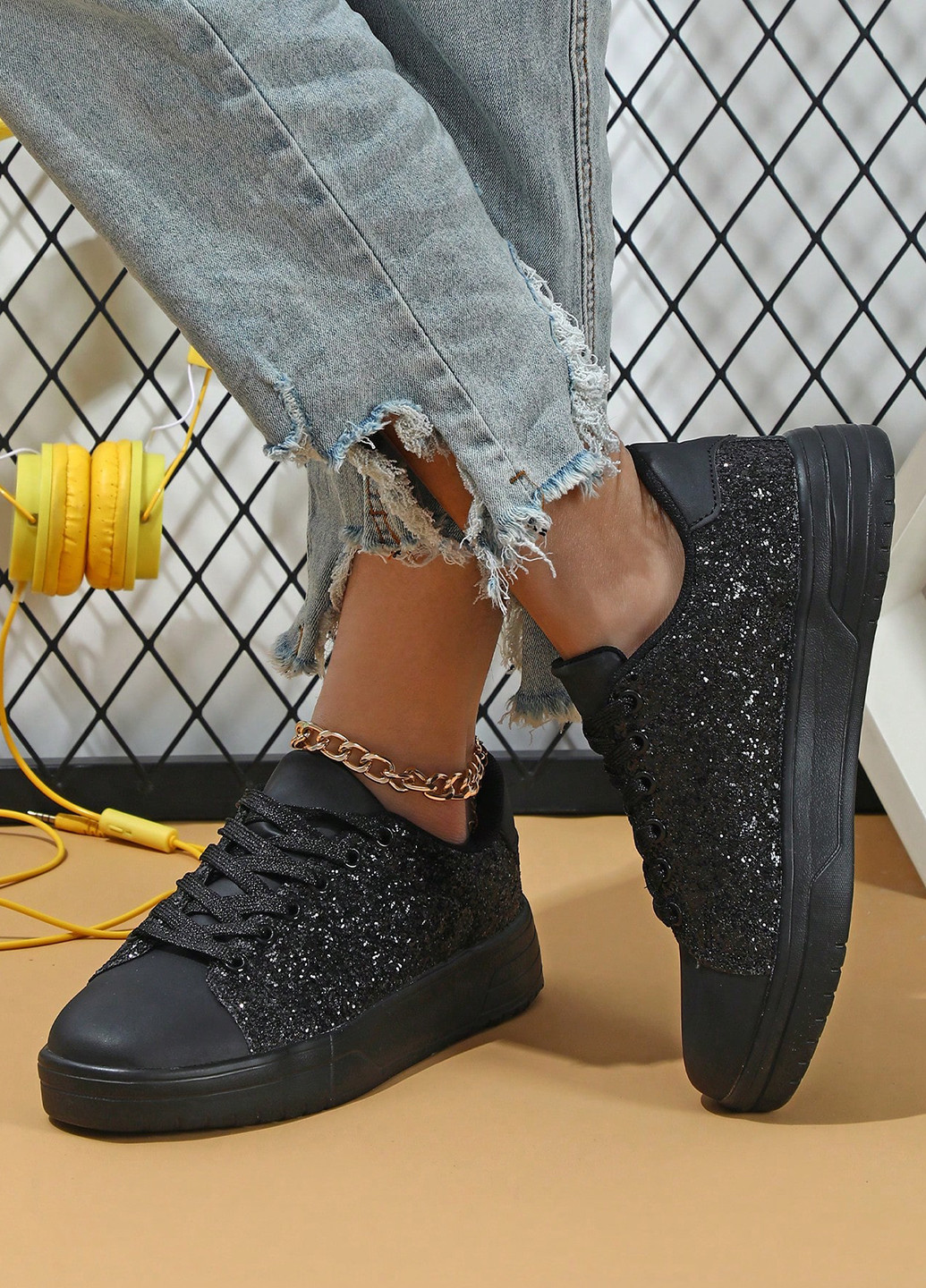 Кросівки SHEIN чорні демісезони (340109183)