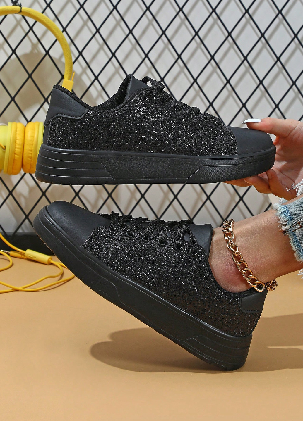 Кросівки SHEIN чорні демісезони (340109183)