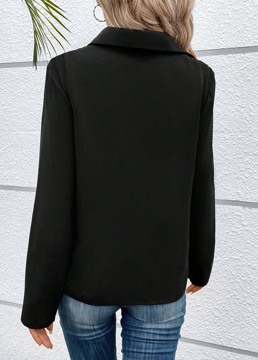 Чорна блуза SHEIN