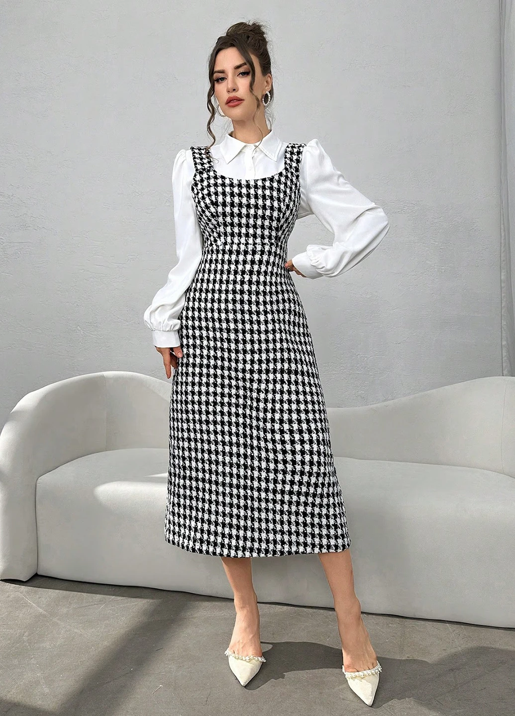 Костюм (блуза, сарафан) SHEIN (323082230)