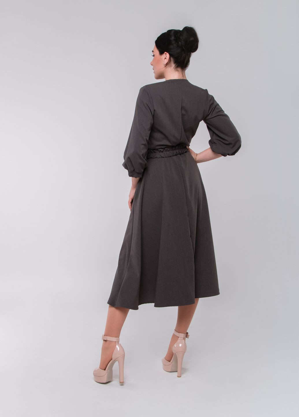 Чорна кежуал сукня so-78200-blk Alpama