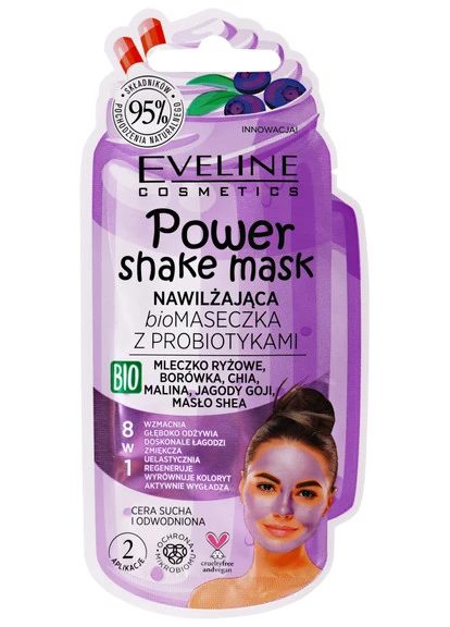 Увлажняющая маска с пробиотиками Power Shake Mask Eveline Cosmetics (250116290)