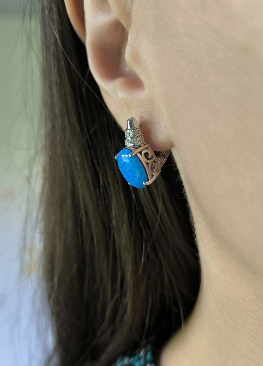 Серьги Silver Flame (354214455)