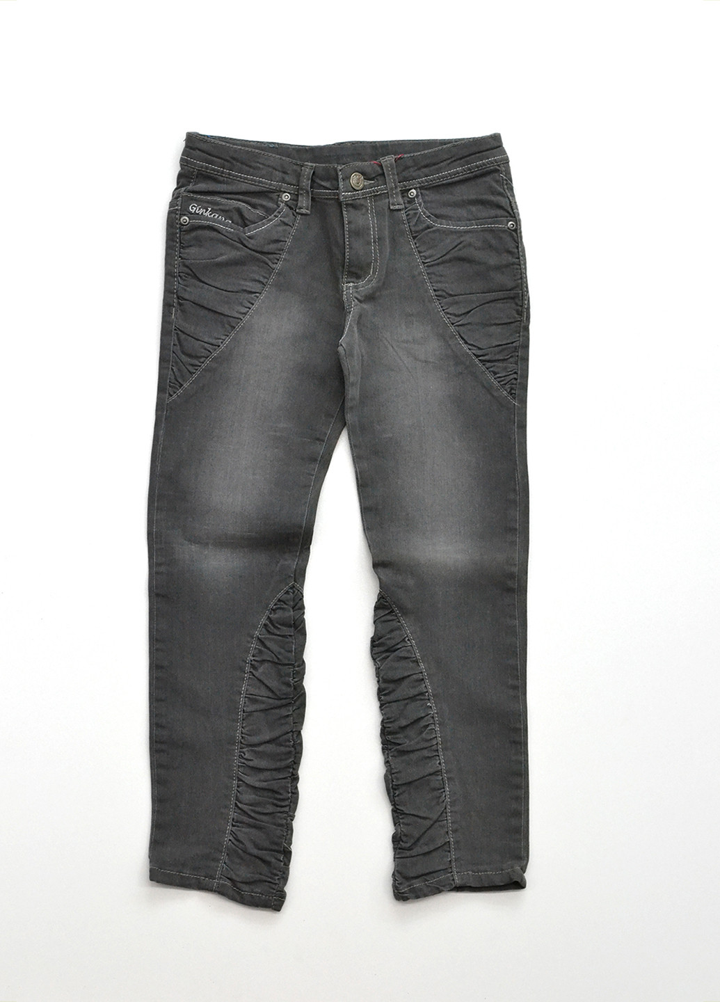 Серые демисезонные прямые джинсы Piccolo L