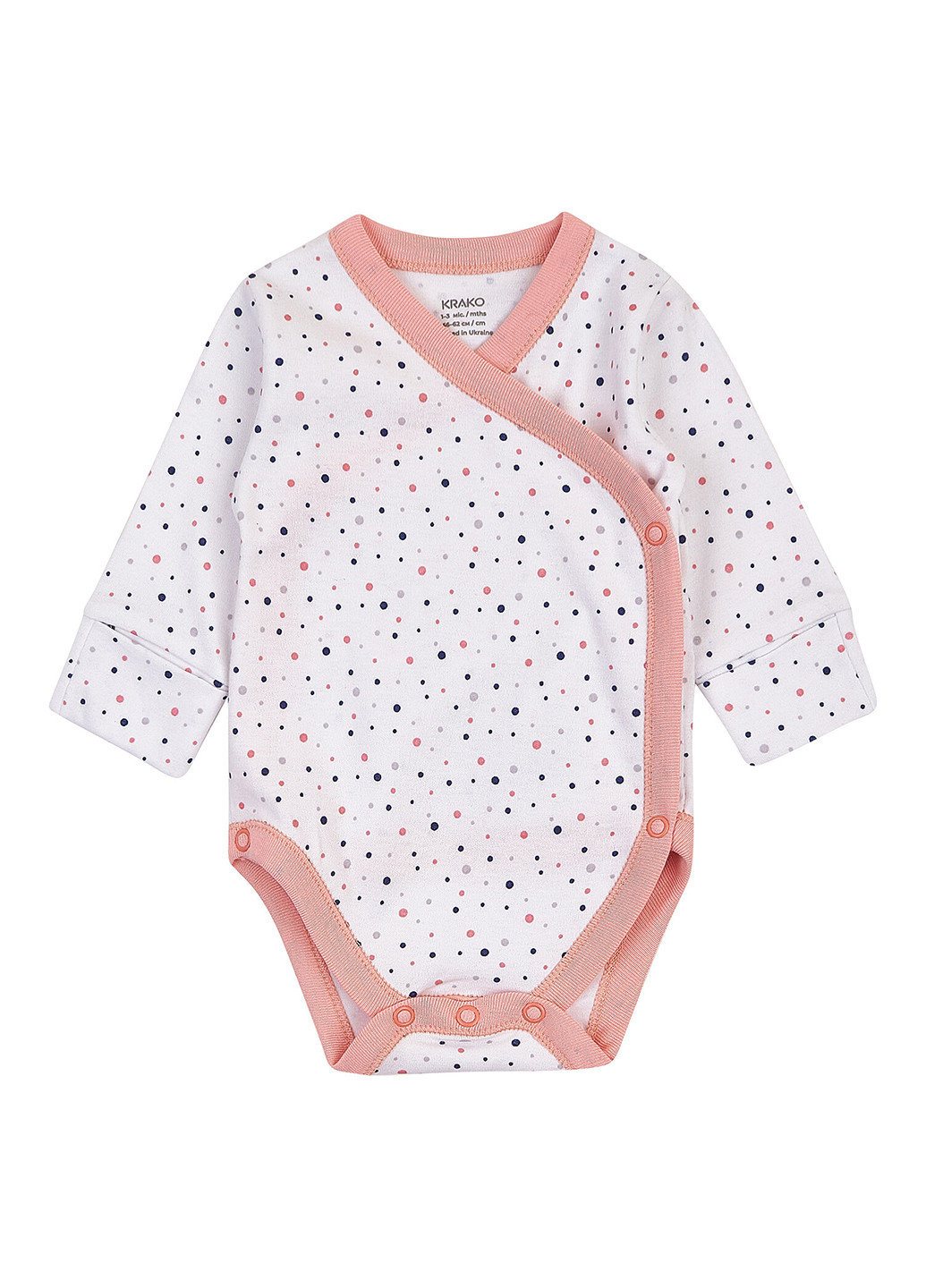 Білий демісезонний комплект (шапка, боді, повзунки) KRAKO