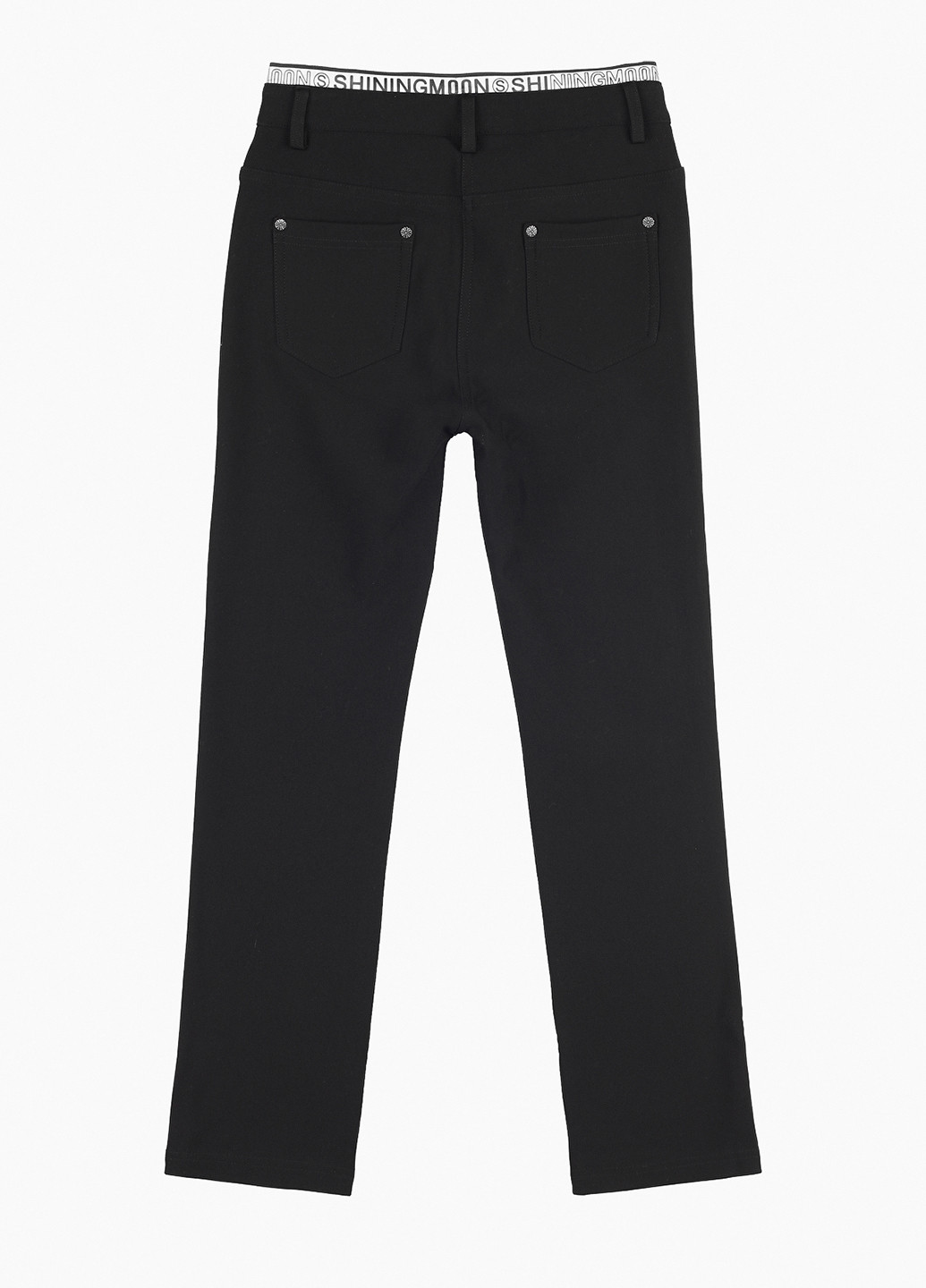 Черные кэжуал демисезонные зауженные брюки Deloras