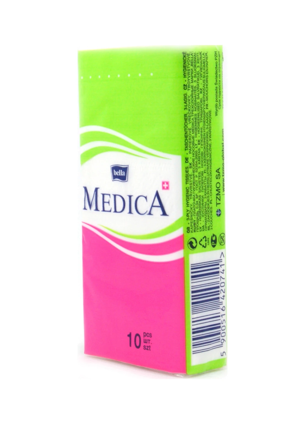 Носовички тришарові Medica (9х10 шт.) Bella (162947879)