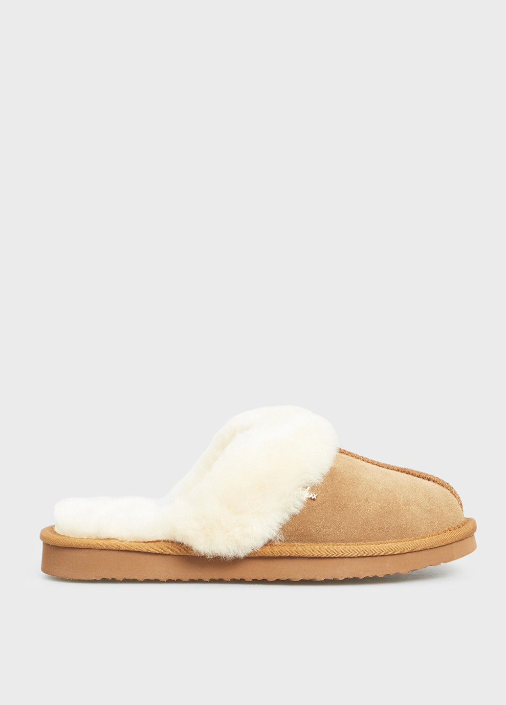 Песочные сабо Mexx без каблука с мехом