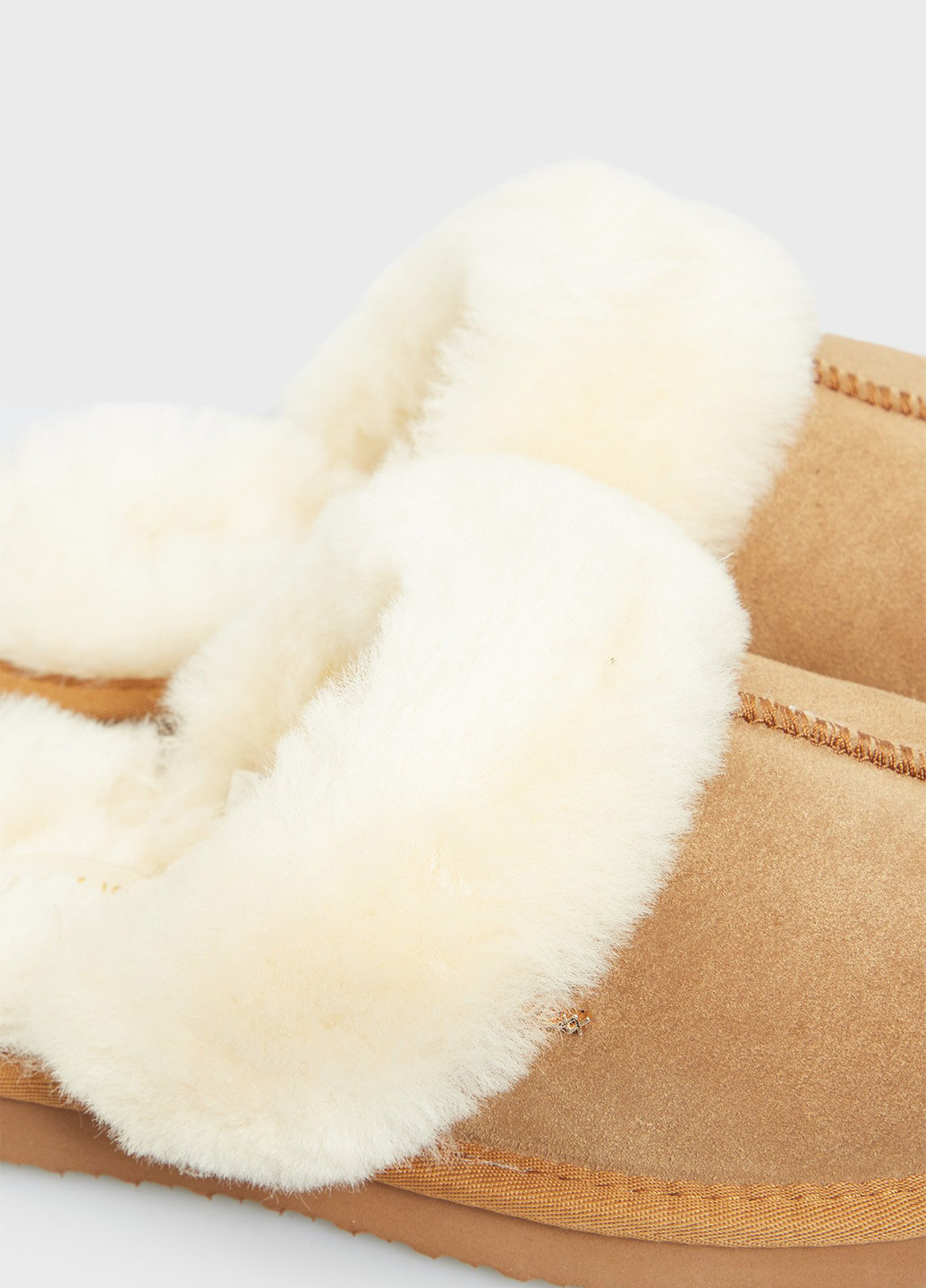 Песочные сабо Mexx без каблука с мехом