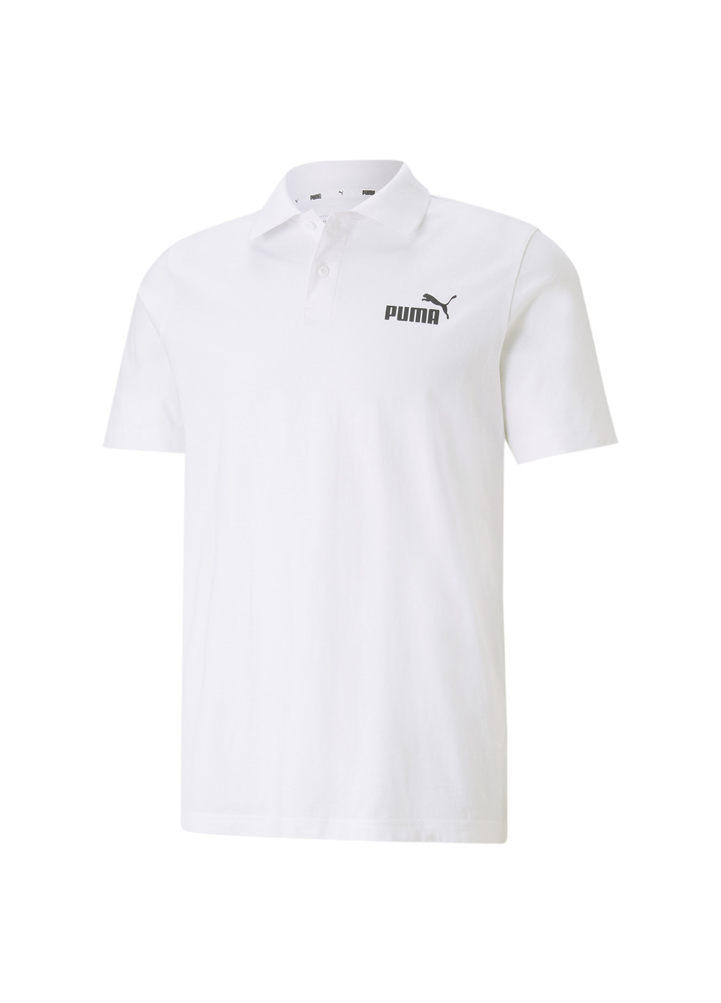 Белая демисезонная поло essentials men's polo shirt Puma