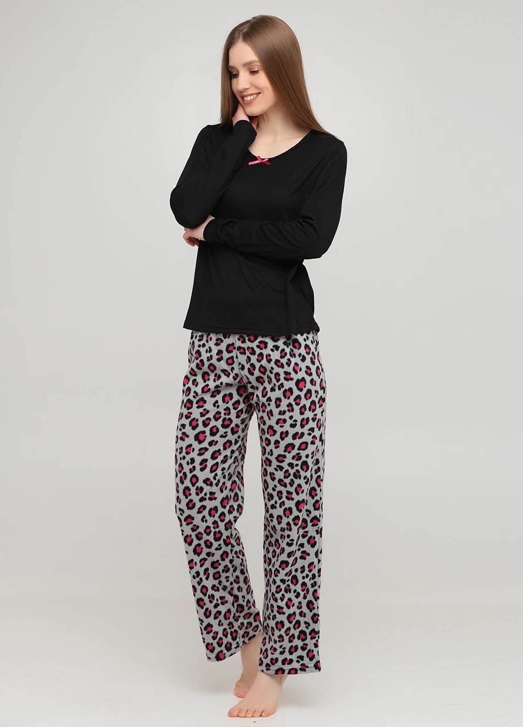 Комбинированный демисезонный комплект (лонгслив, брюки) Studio