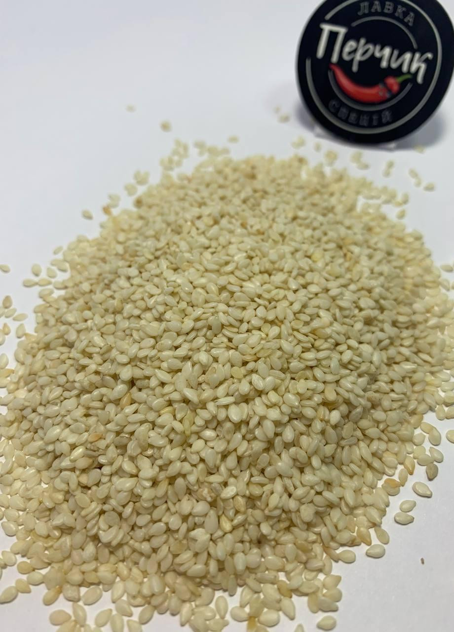 Кунжут білий 95 грам в скляній банці No Brand (251407739)