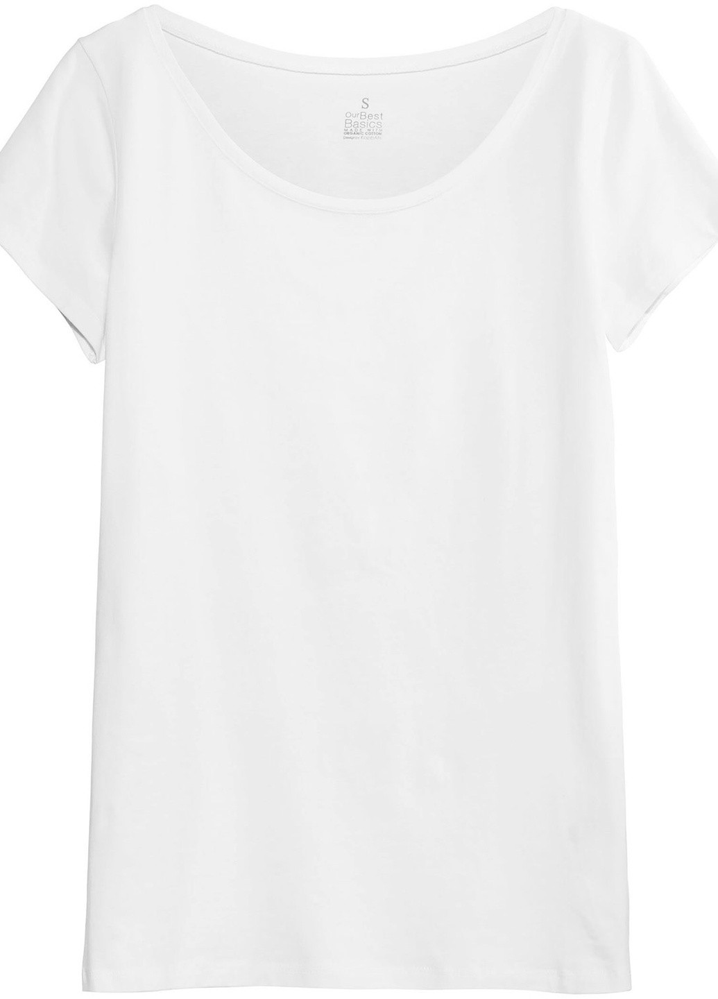 Белая всесезон футболка No Brand