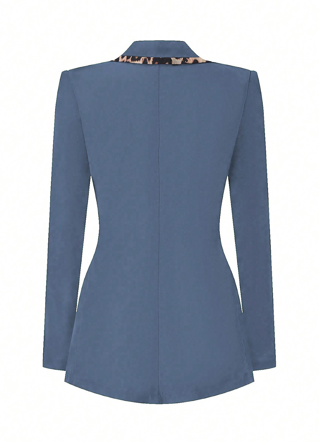 Синий женский жакет SHEIN леопардовый - всесезон