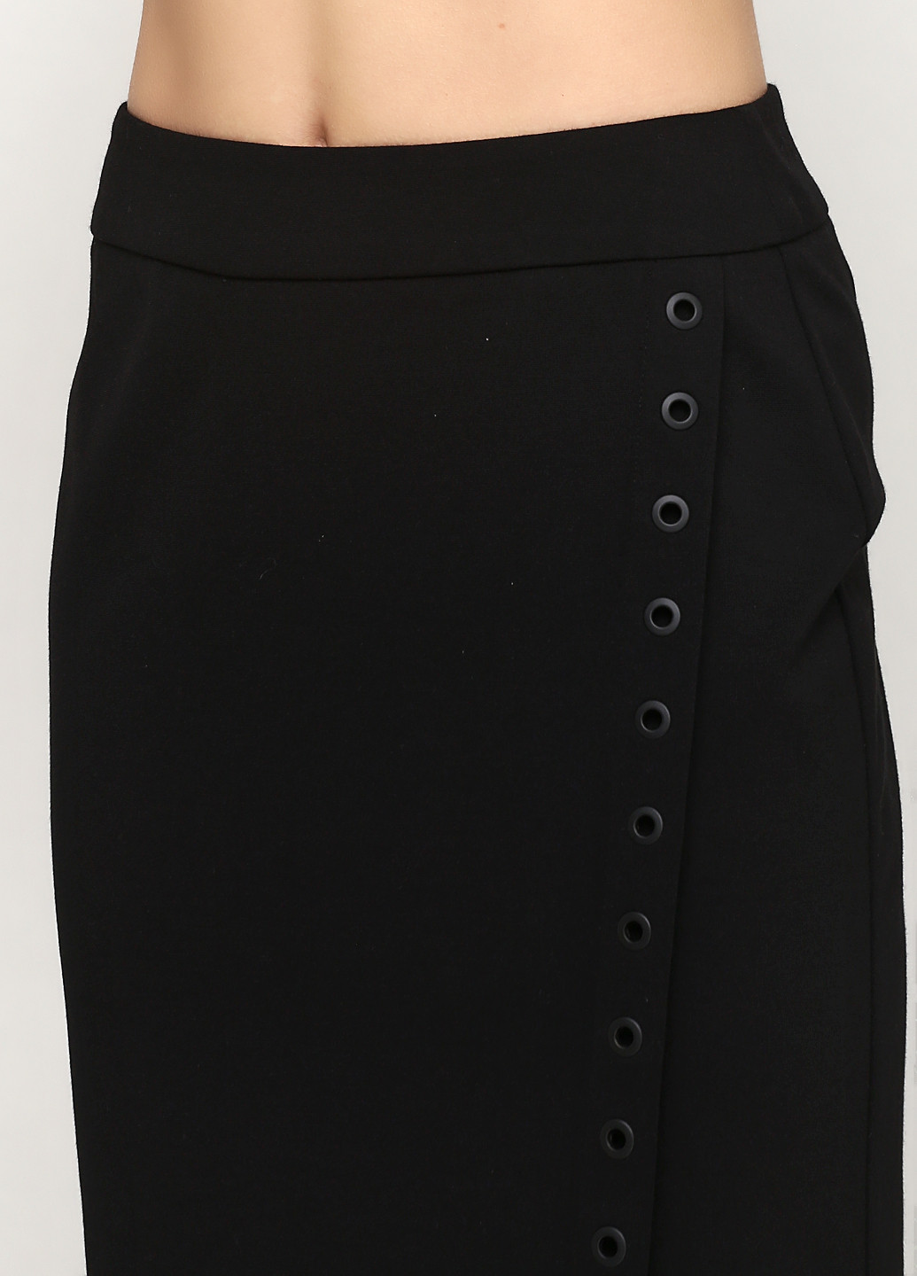 Черная кэжуал однотонная юбка BRANDTEX COPENHAGEN