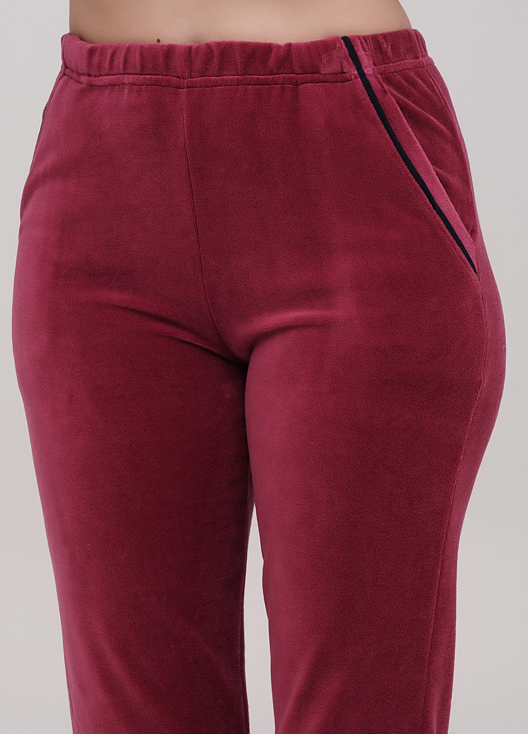 Бордовая всесезон пижама (кофта, брюки) кофта + брюки Lucci