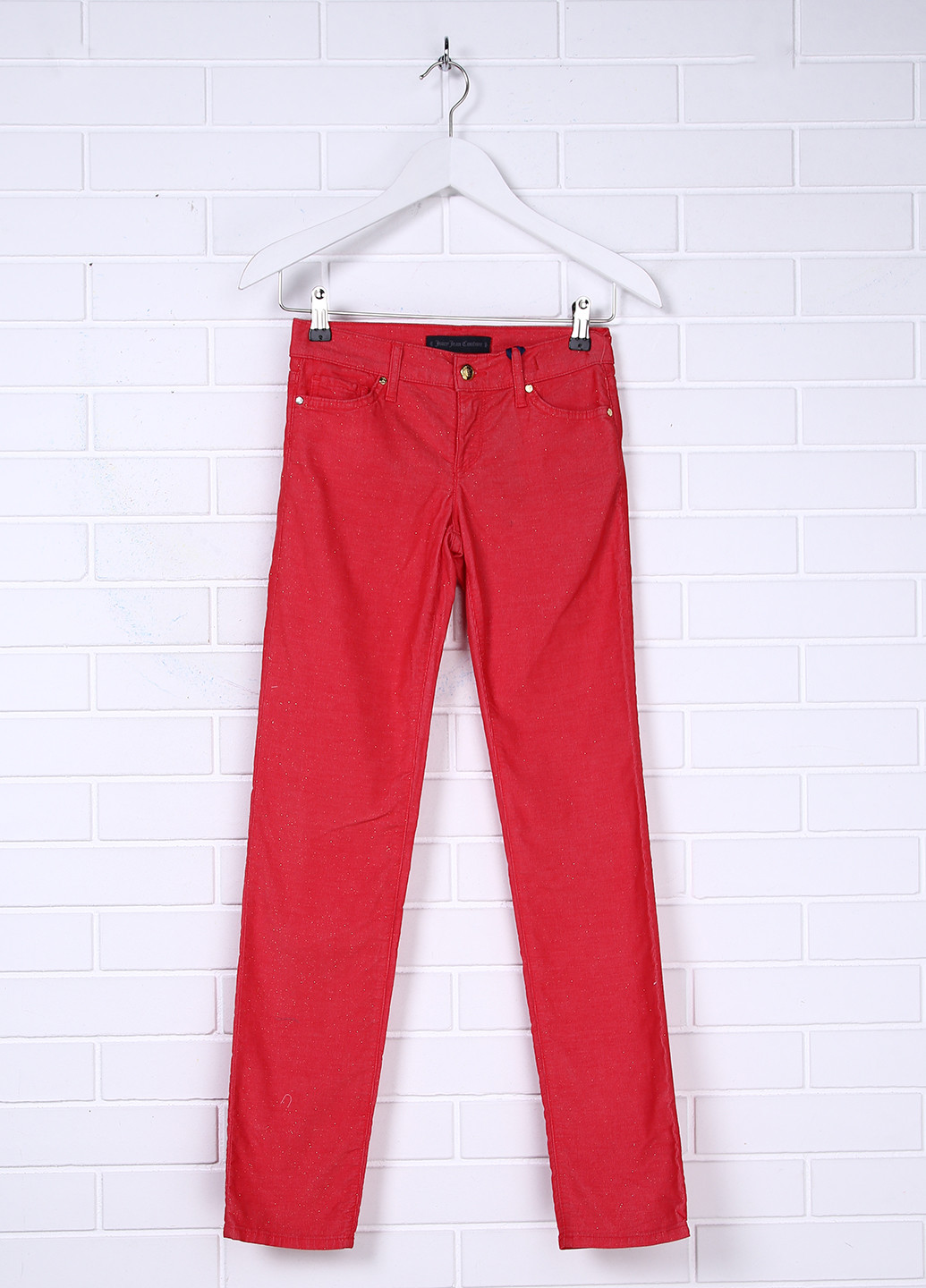 Красные кэжуал демисезонные зауженные брюки Juicy Couture