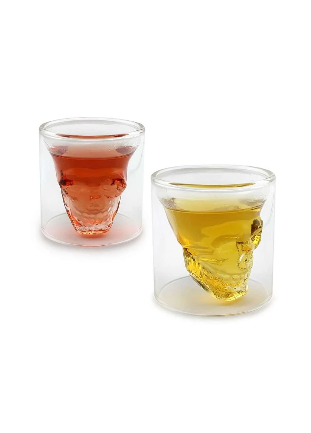 Стакан с двойными стенками Череп в стакане 70 ml 1142749140 No Brand (253615116)