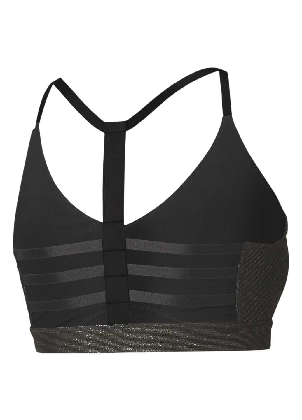Чёрный бра low impact strappy women's training bra Puma полиэстер, нейлон, эластан