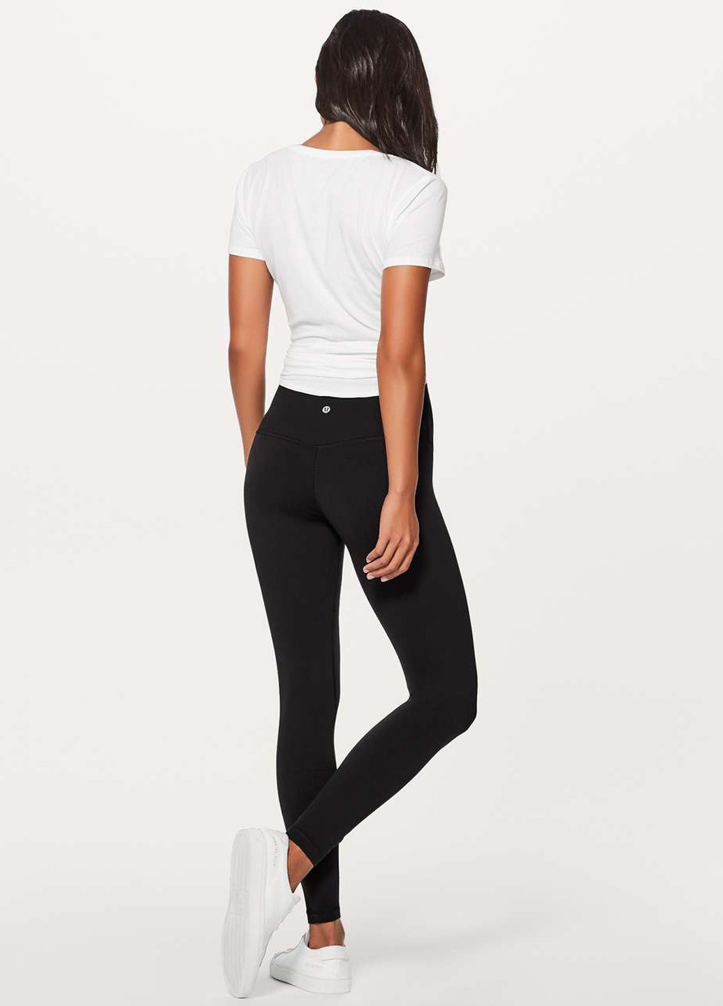 Черные демисезонные леггинсы Lululemon Athletica