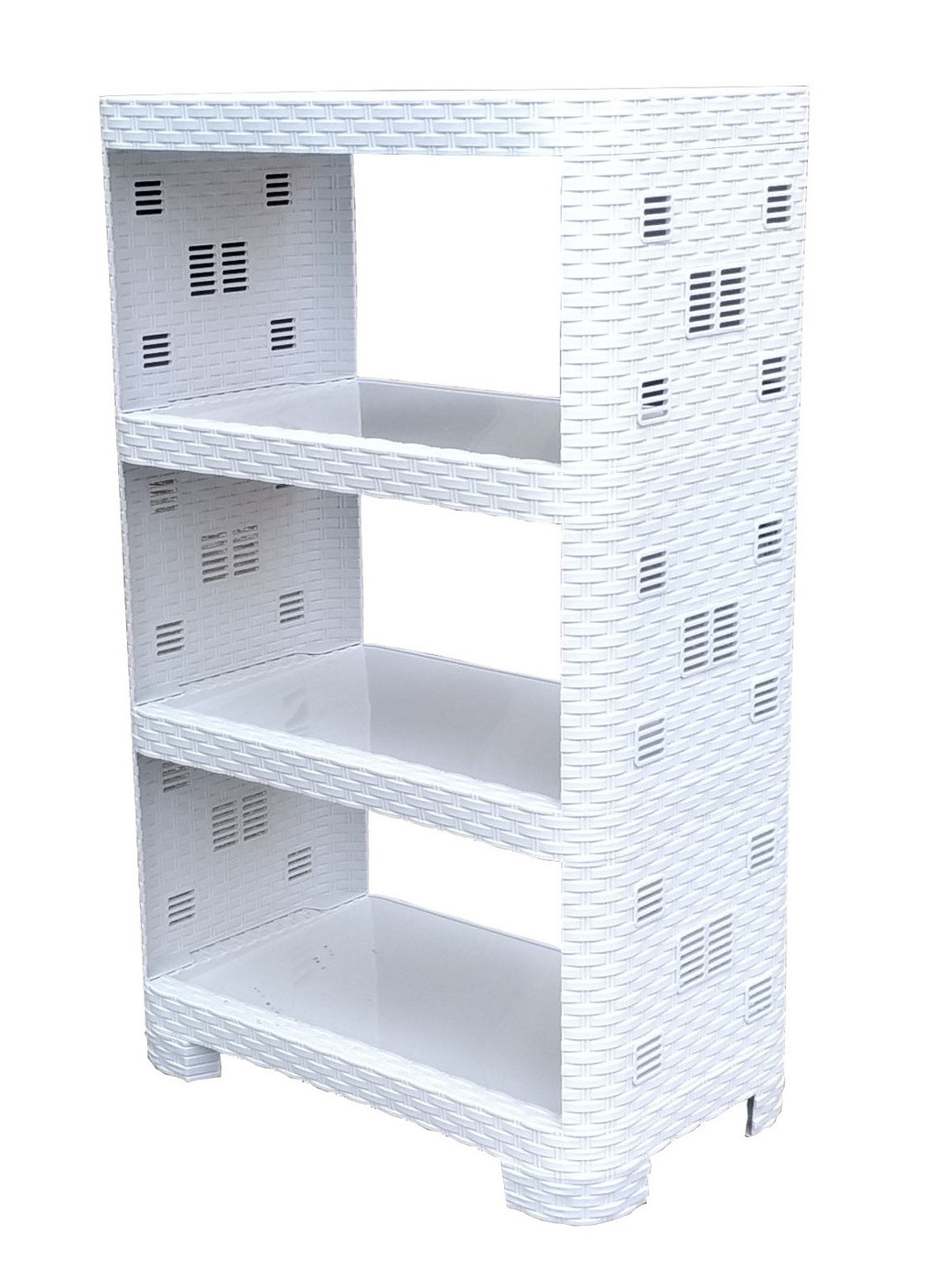 Етажерка пластикова полка для взуття тумба підставка 4 яруси (472715-Prob) Сіра Francesco Marconi (250056050)