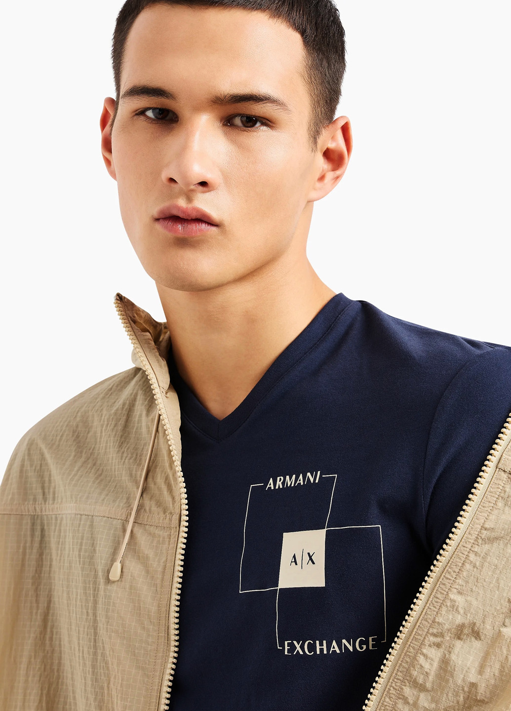 Синя футболка Armani Exchange