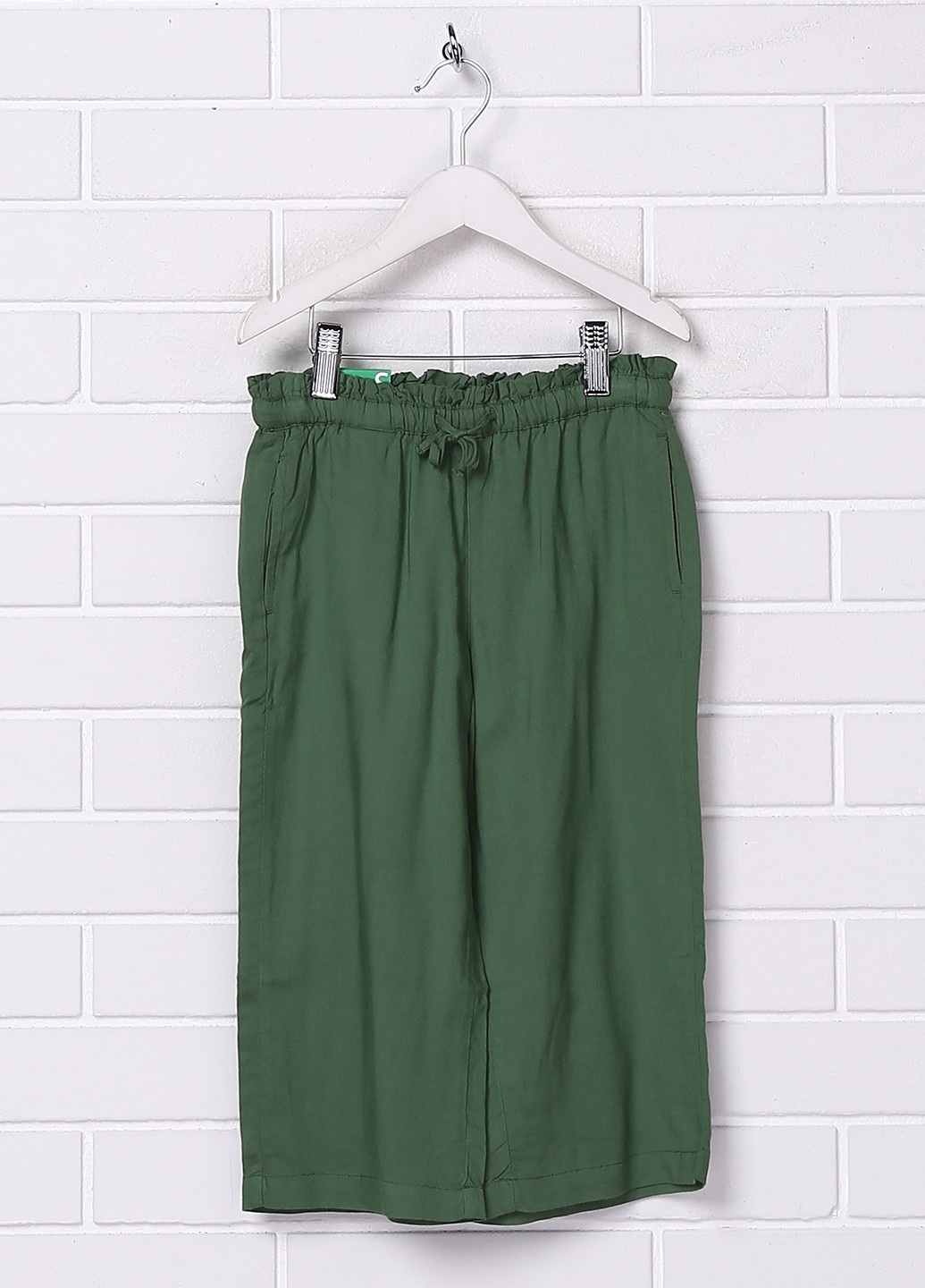 Зеленые кэжуал демисезонные брюки United Colors of Benetton