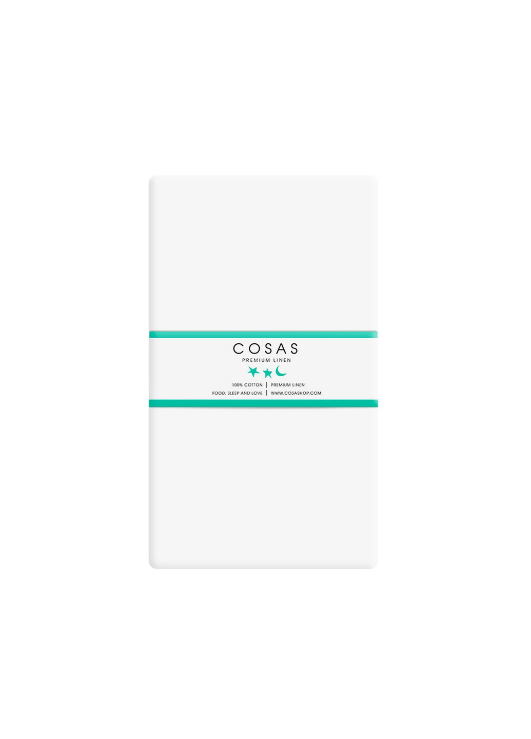 Простирадла полуторні набір WHITE/STARFALL GREY 155х240 см (2 шт) Cosas (250459872)