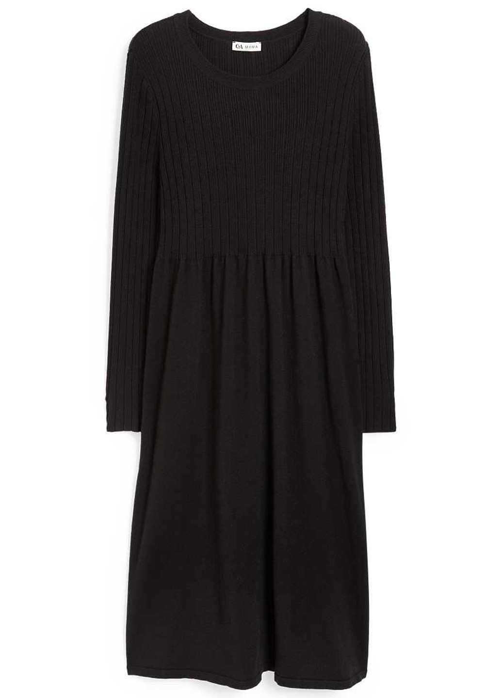 Черное кэжуал платье для беременных C&A однотонное