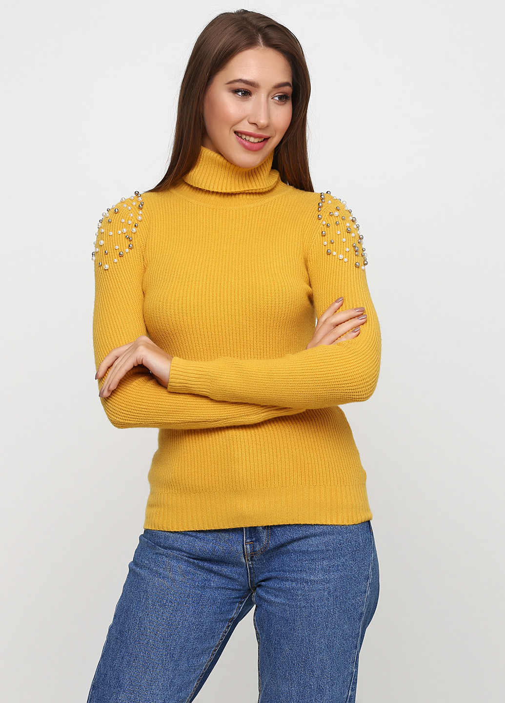 Жовтий демісезонний светр Anna