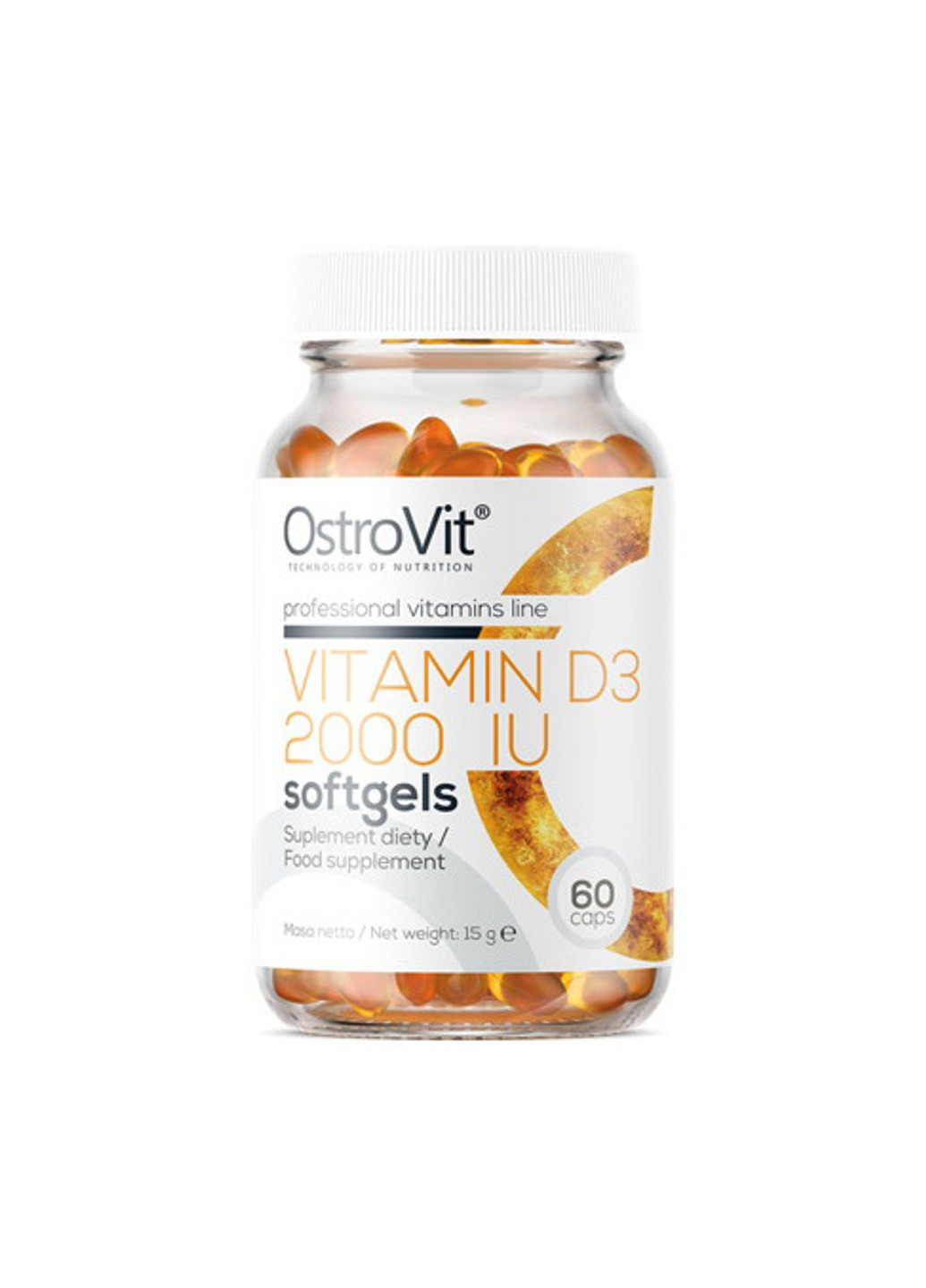 Витамин Д3 Vitamin D3 2000 IU 60 капсул Ostrovit (255409163)