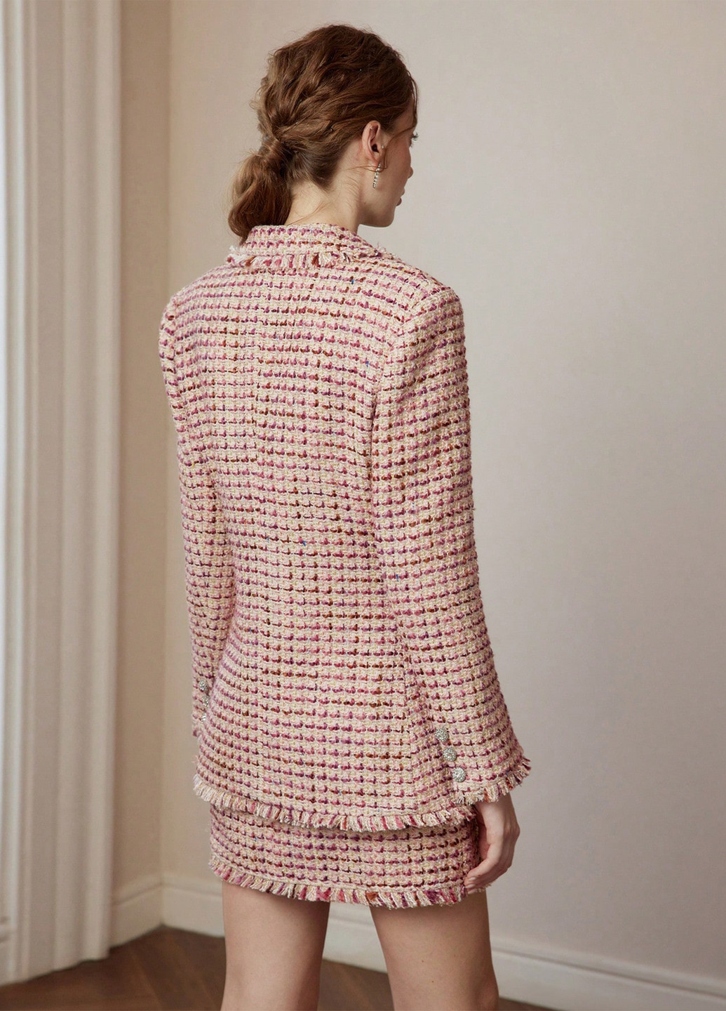 Цветной женский жакет SHEIN однотонный - демисезонный