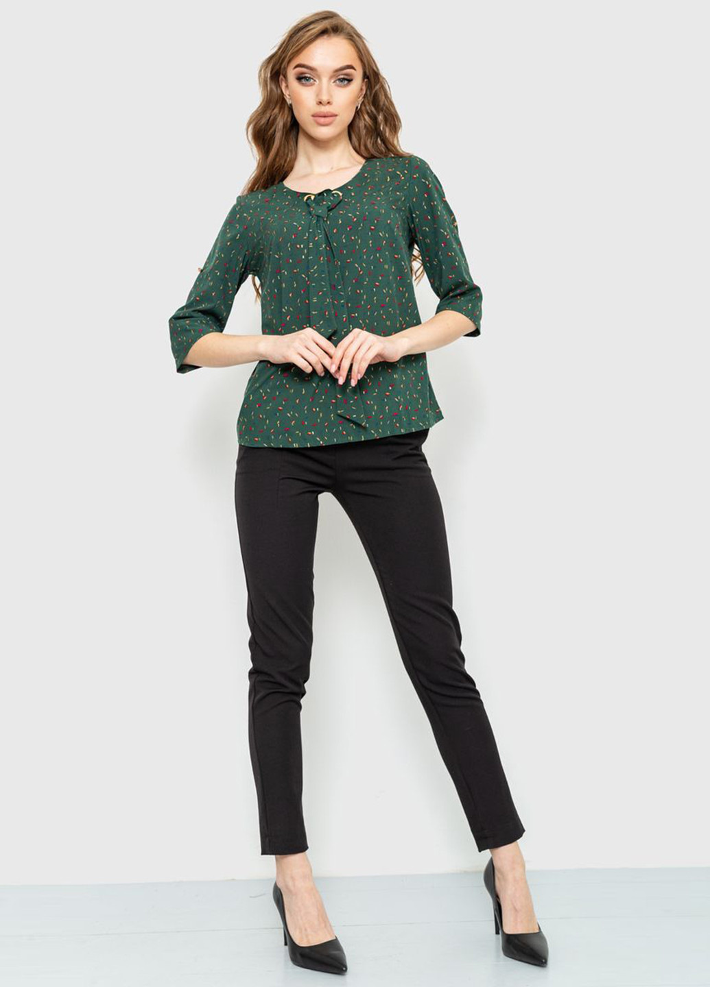 Темно-зеленая демисезонная блуза Ager