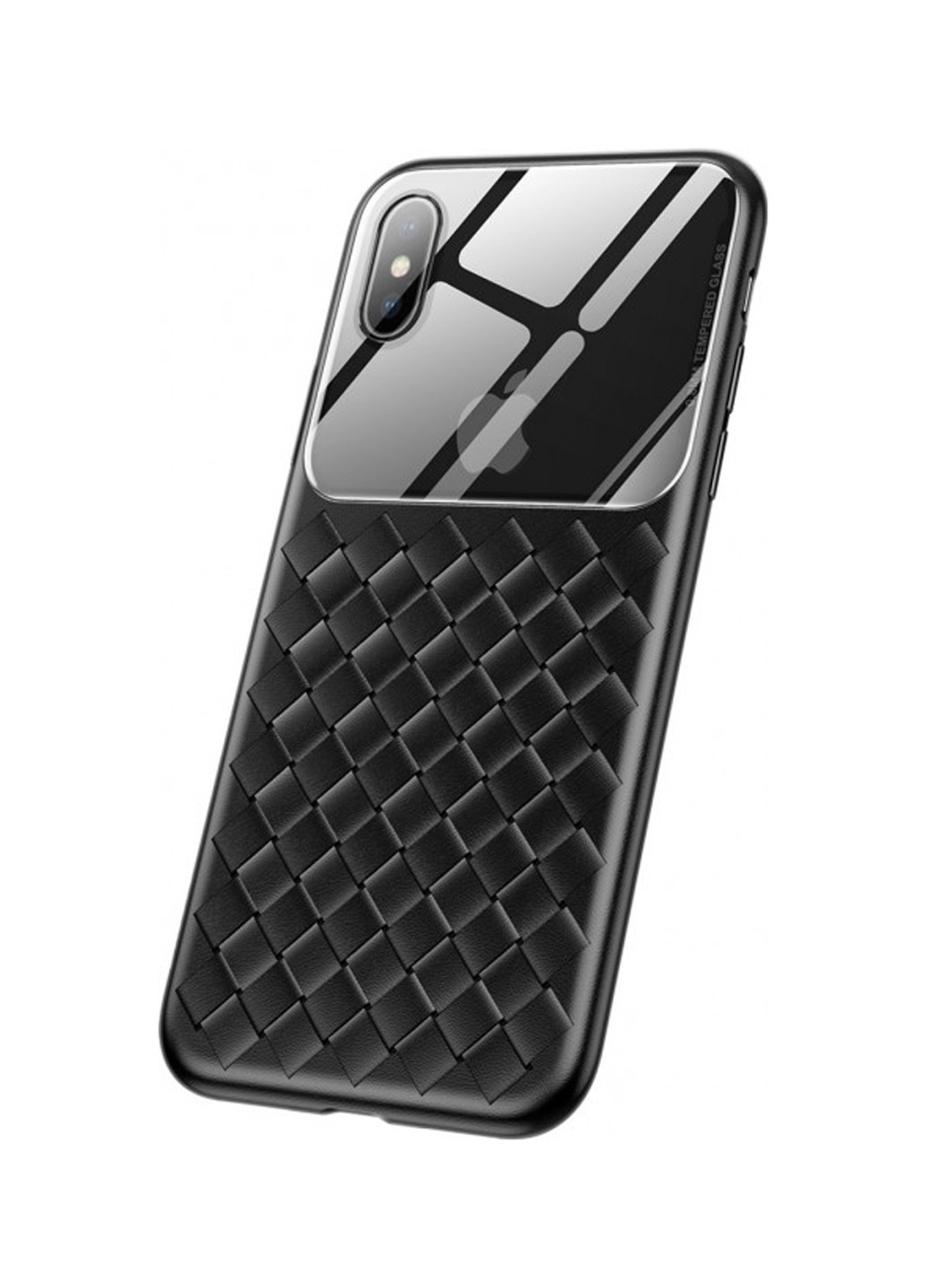 Чохол Baseus для iPhone XS Glass Weaving, Black чорний