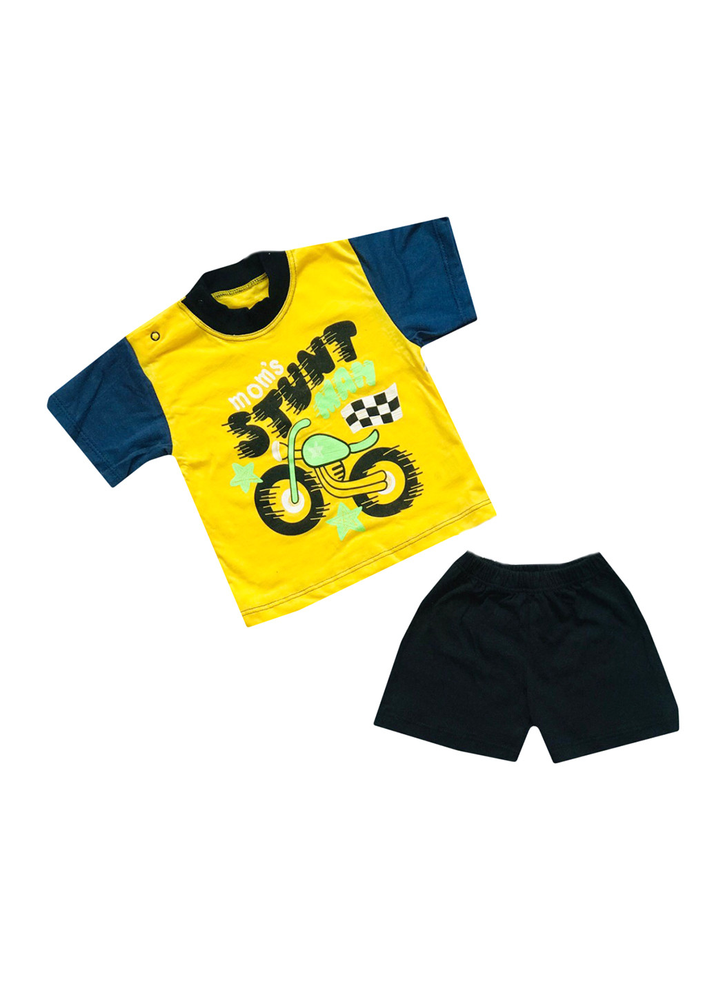 Желтый летний комплект (футболка, шорты) AV Style