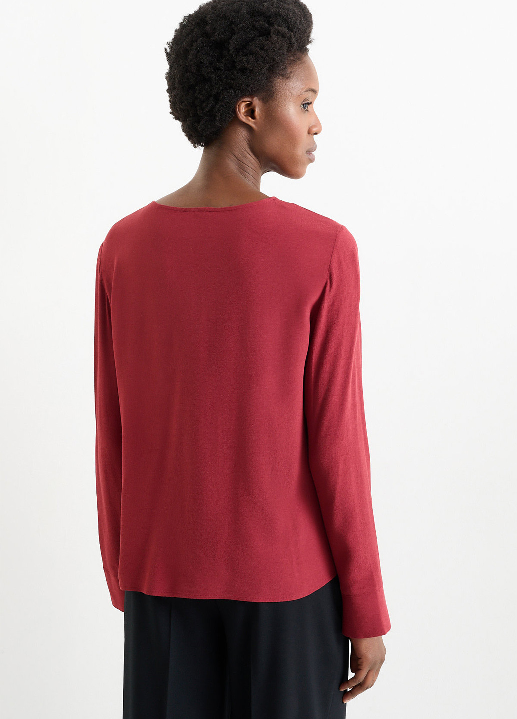 Світло-бордова блуза C&A