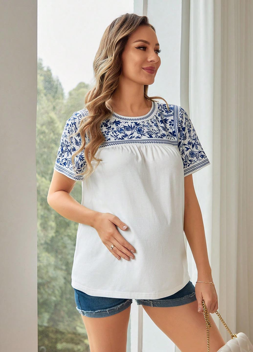 Футболка для беременных SHEIN - (347152942)