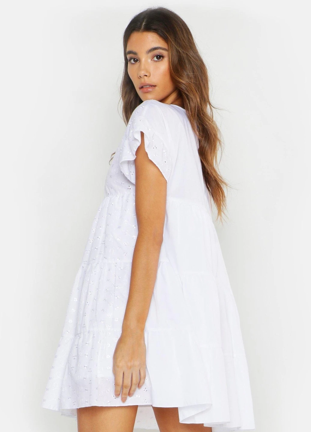 Белое платье Boohoo