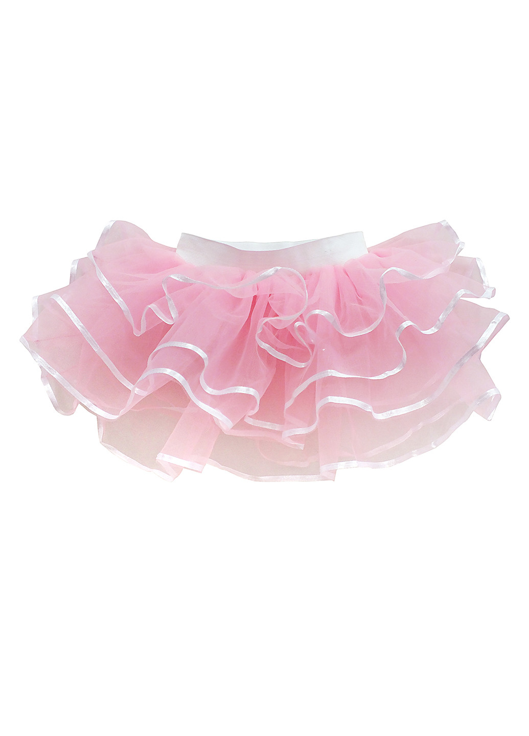 Розовая однотонная юбка Seta Decor а-силуэта (трапеция)