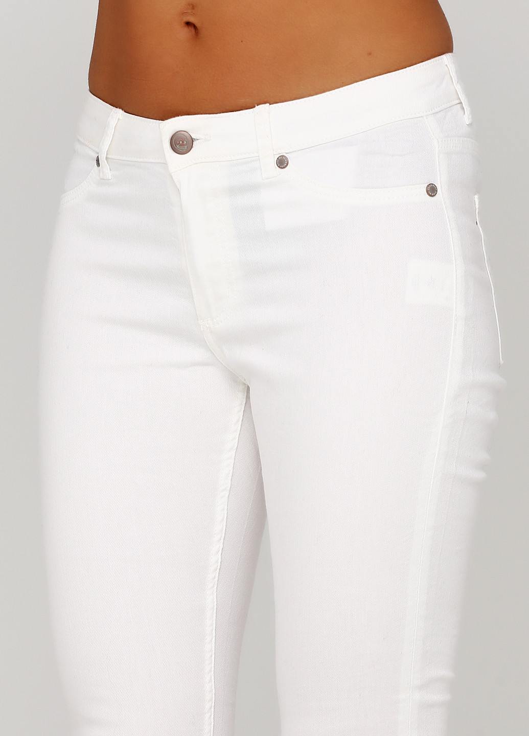 Белые демисезонные скинни джинсы Cheap Monday