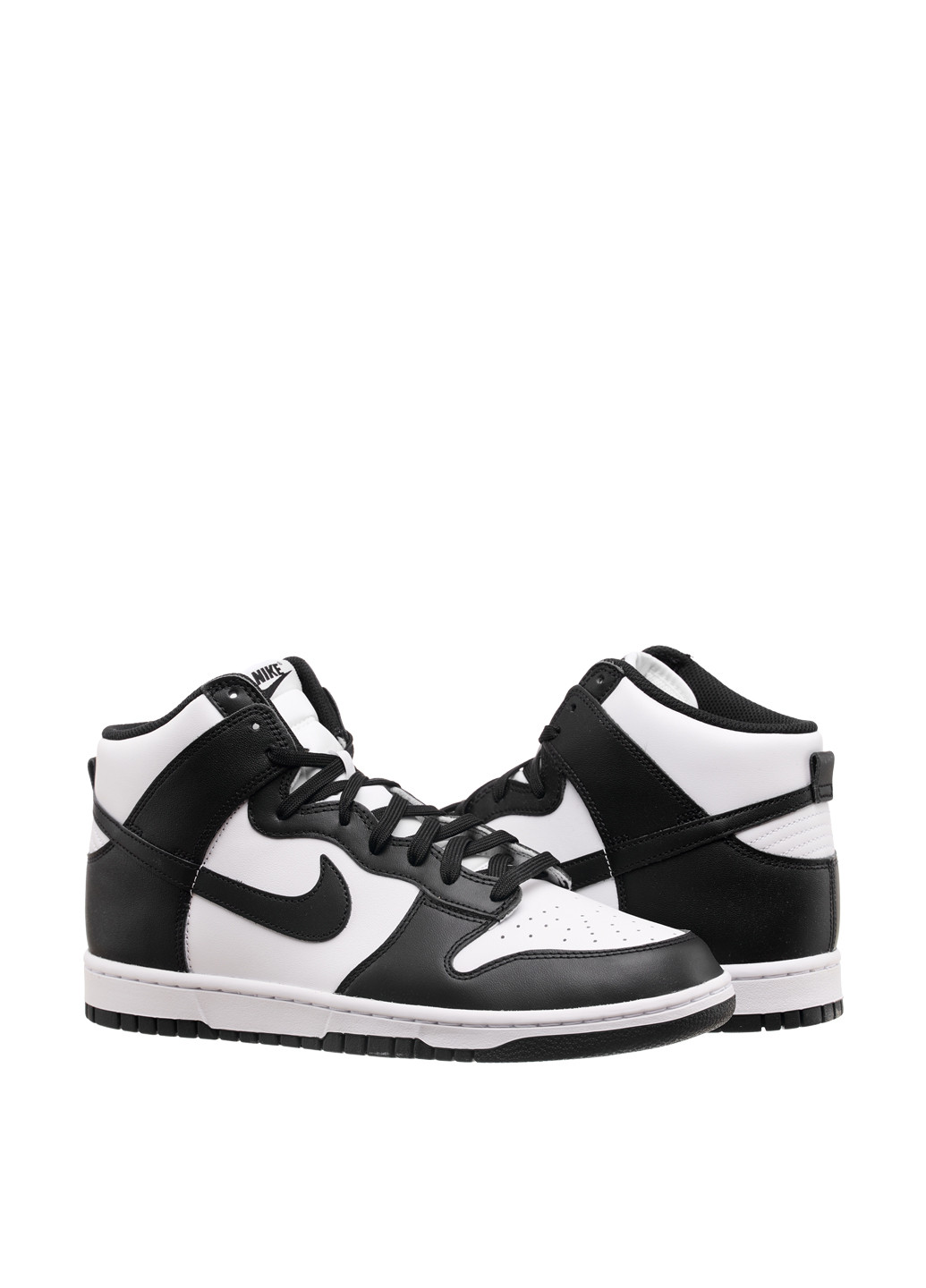 Черно-белые кроссовки dd1399-105_2024 Nike DUNK HI RETRO